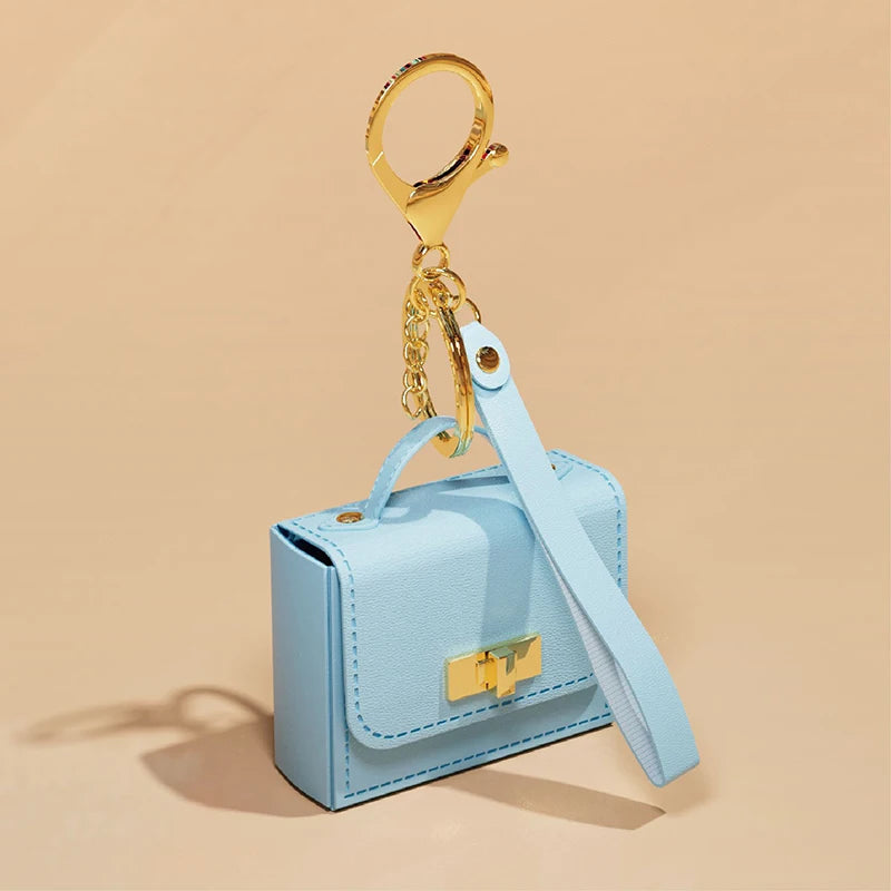 حلقة مفاتيح حقيبة صغيرة محفظة عملات أنيقة هدية متعددة الاستخدامات – Mini Bag Keychain Coin Purse Pendant Versatile Fashion Ornament Gift Keyring