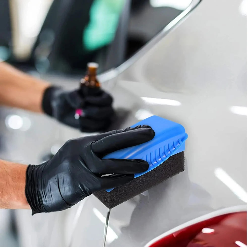 طقم إسفنج تلميع العجلات مع غطاء 5 ألوان – Car Wheel Polishing Sponge Set with Cover 5 Colors Rim Detailing Kit