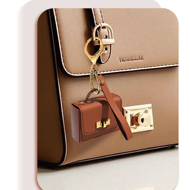 حلقة مفاتيح حقيبة صغيرة محفظة عملات أنيقة هدية متعددة الاستخدامات – Mini Bag Keychain Coin Purse Pendant Versatile Fashion Ornament Gift Keyring
