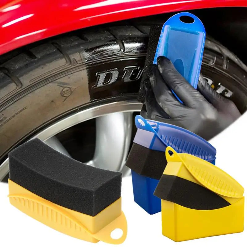 إسفنج تلميع عجلات السيارة الاحترافي ABS – Professional Car Wheel Polishing Sponge ABS Rim Cleaning Brush Detailing Tool