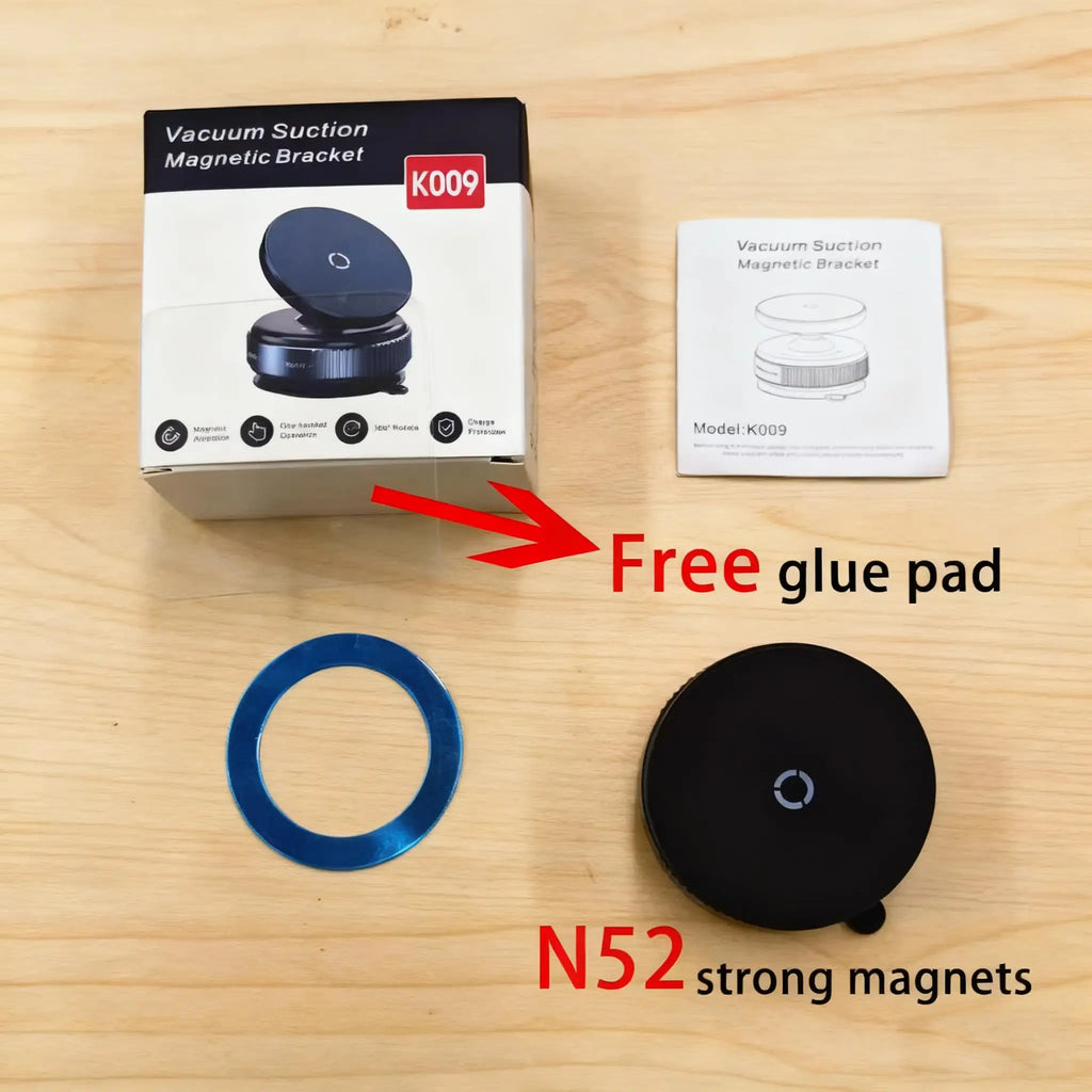 حامل هاتف مغناطيسي بكوب شفط للسيارة متوافق مع MagSafe دوران 360° – Suction Cup Magnetic Car Phone Holder MagSafe Compatible 360° Rotation Dashboard Stand