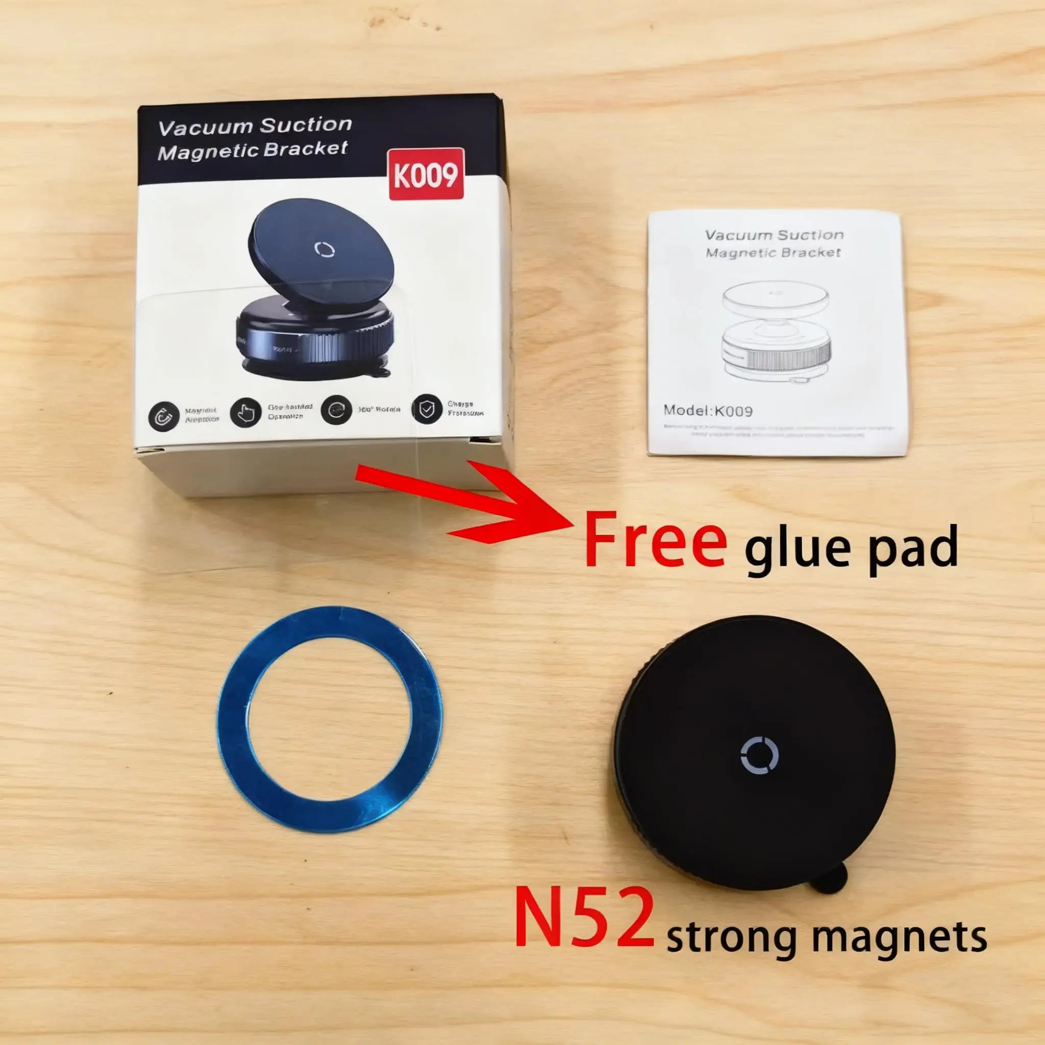 حامل هاتف مغناطيسي بكوب شفط للسيارة متوافق مع MagSafe دوران 360° – Suction Cup Magnetic Car Phone Holder MagSafe Compatible 360° Rotation Dashboard Stand