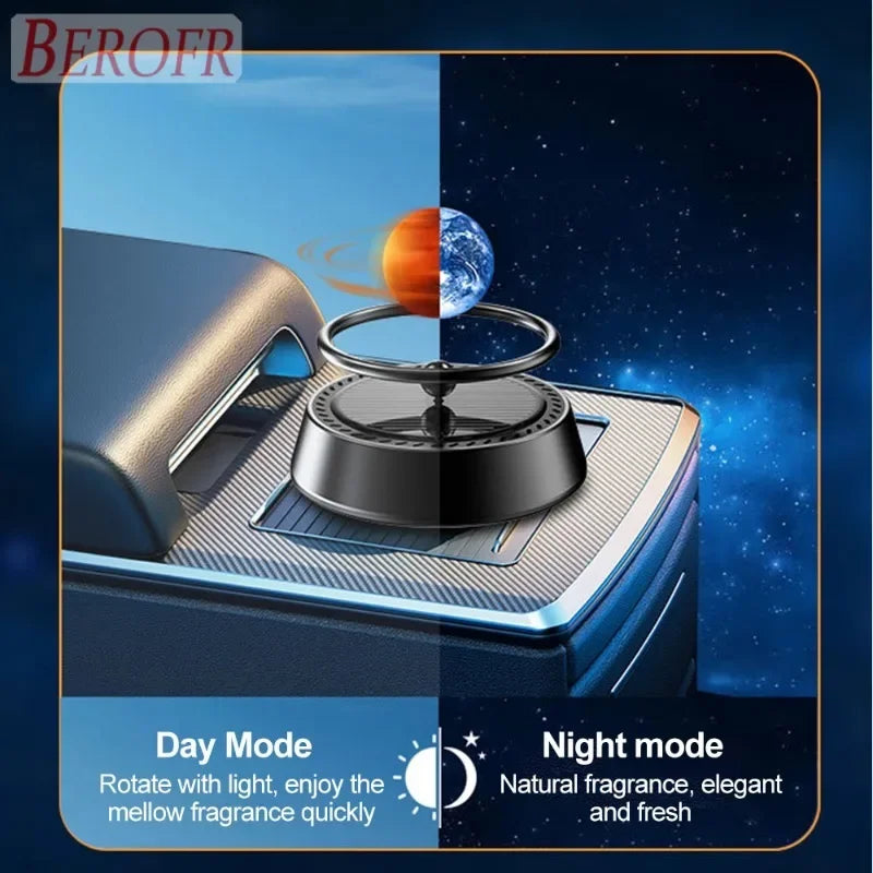 معطر جو سيارة بالطاقة الشمسية برائحة دائمة مزيل للروائح – Solar Powered Car Air Freshener Purifier Long Lasting Fragrance Odor Removal Aromatherapy