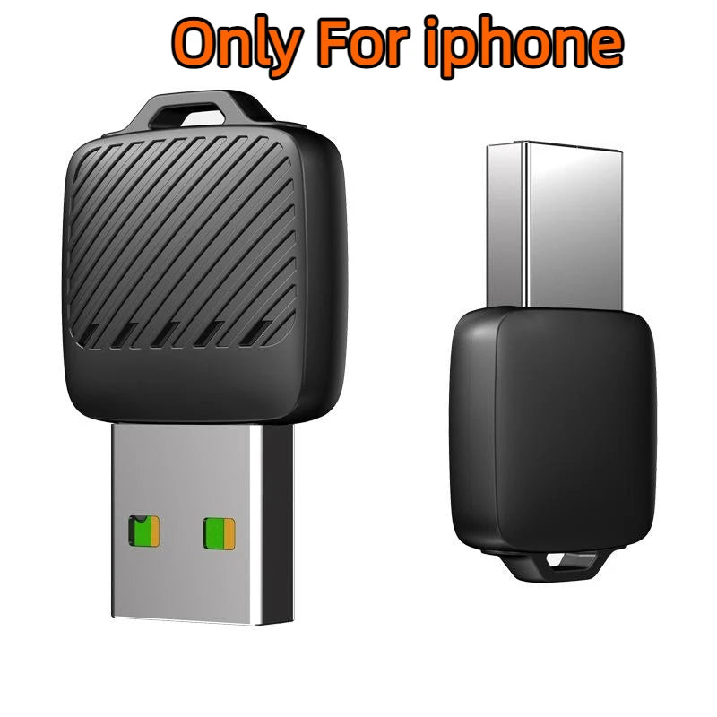 محول لاسلكي 2بر1 لآيفون وأندرويد ذكي لتحويل CarPlay السلكي إلى لاسلكي – 2in1 Wireless CarPlay Android Auto Adapter AI Smart Box Dongle Wired to Wireless