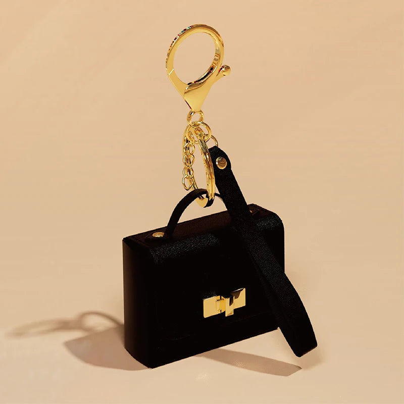 حلقة مفاتيح حقيبة صغيرة محفظة عملات أنيقة هدية متعددة الاستخدامات – Mini Bag Keychain Coin Purse Pendant Versatile Fashion Ornament Gift Keyring