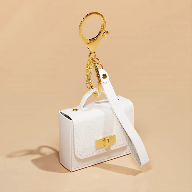 حلقة مفاتيح حقيبة صغيرة محفظة عملات أنيقة هدية متعددة الاستخدامات – Mini Bag Keychain Coin Purse Pendant Versatile Fashion Ornament Gift Keyring